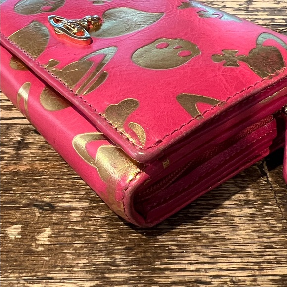 Vivienne Westwood Pink Gold Leather Wallet - Picture 8 of 8